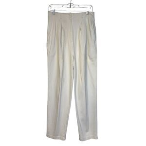 Talbots Vintage High Waist Pleated Pants Sz. L Off-White Y2K 1990’s